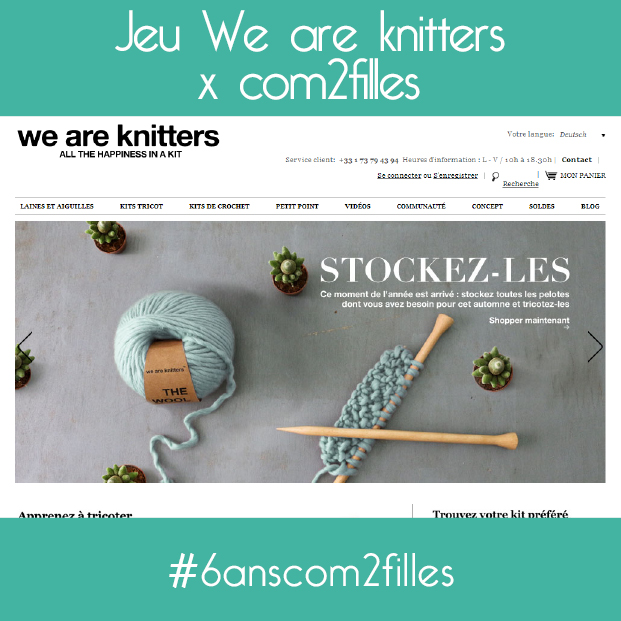 we are knitters - anniversaire blog DIY