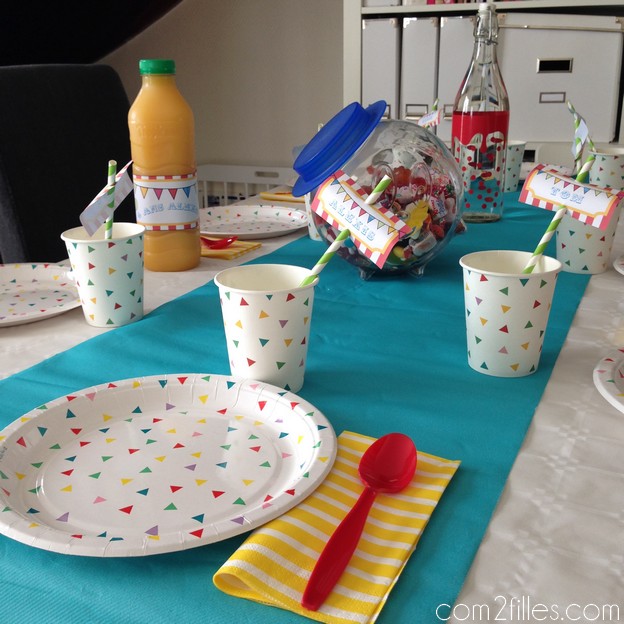 deco de table - anniversaire carnaval