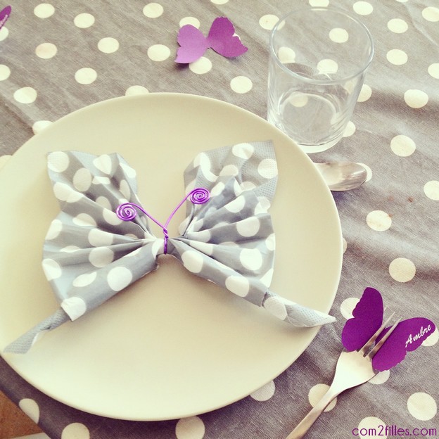 anniversaire papillon - deco de table