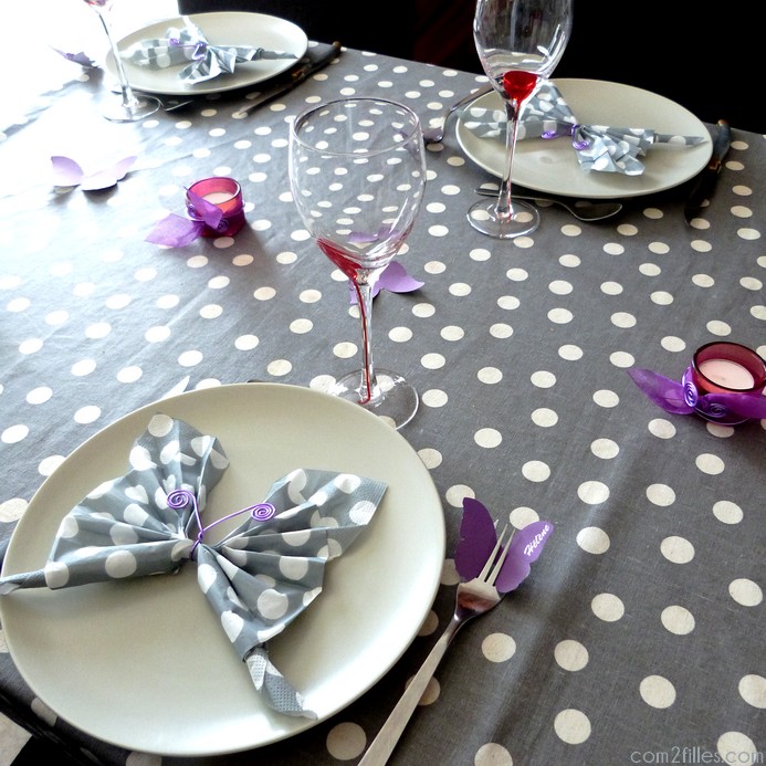 diy decoration de table papillons