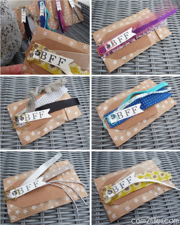 sachets kraft gift tag BFF