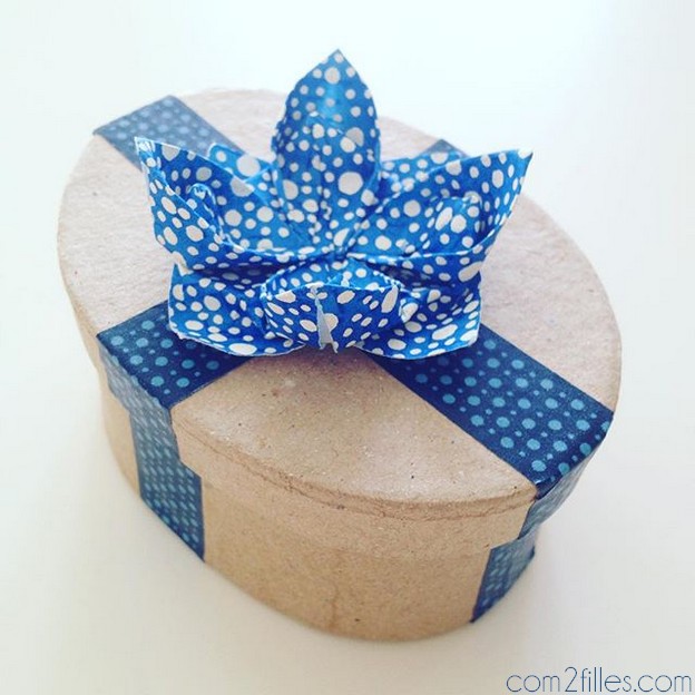 boite masking tape - fleur de lotus origami