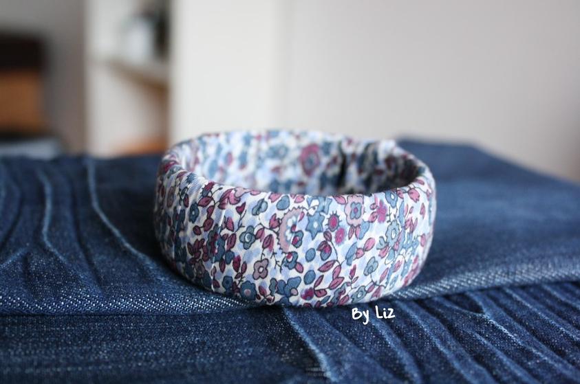 DIY bracelet tissu liberty