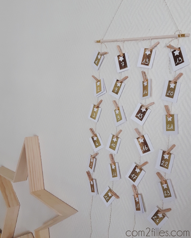 Calendrier de l avent DIY - papier