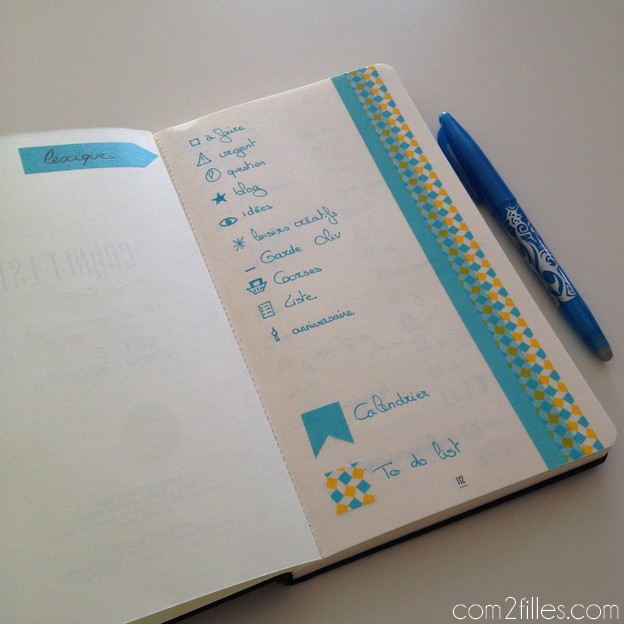 bullet journal - icons codes