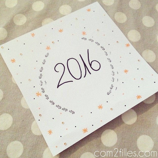 Carte de voeux DIY - facile