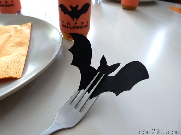 Halloween - marque place chauve-souris