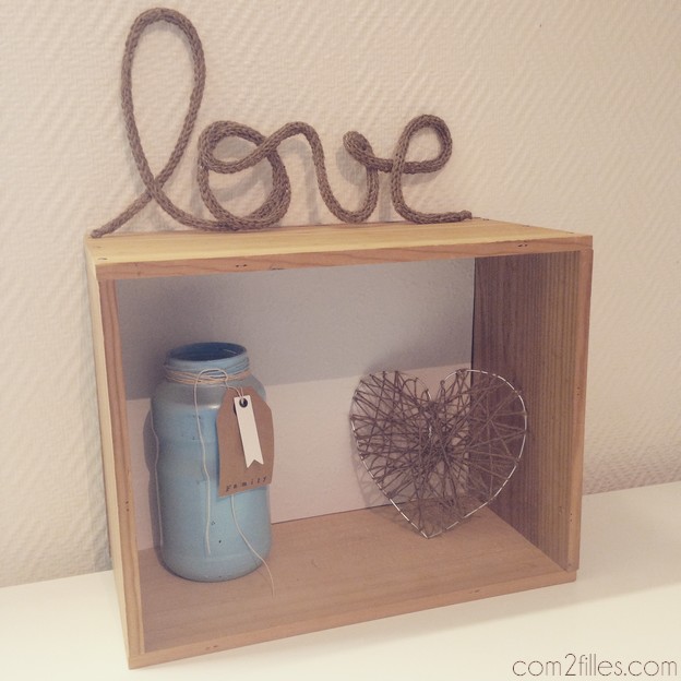 deco Saint Valentin laine tricotin