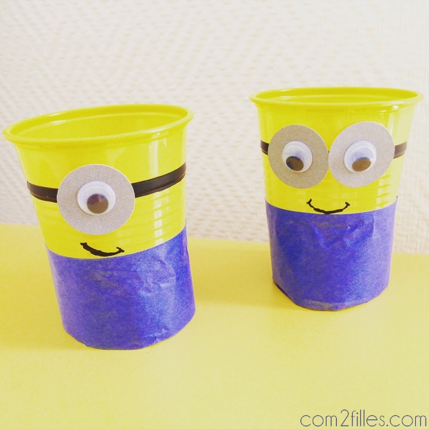 DIY anniversaire enfants - verre minions