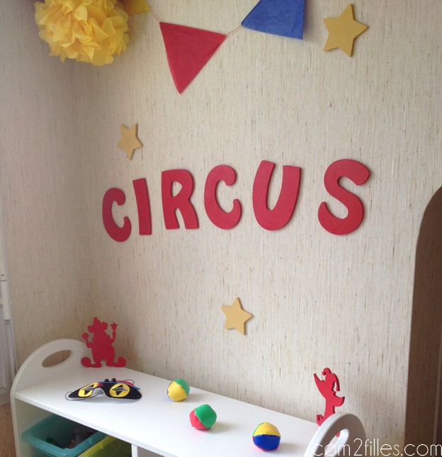 theme cirque - chambre enfant DIY