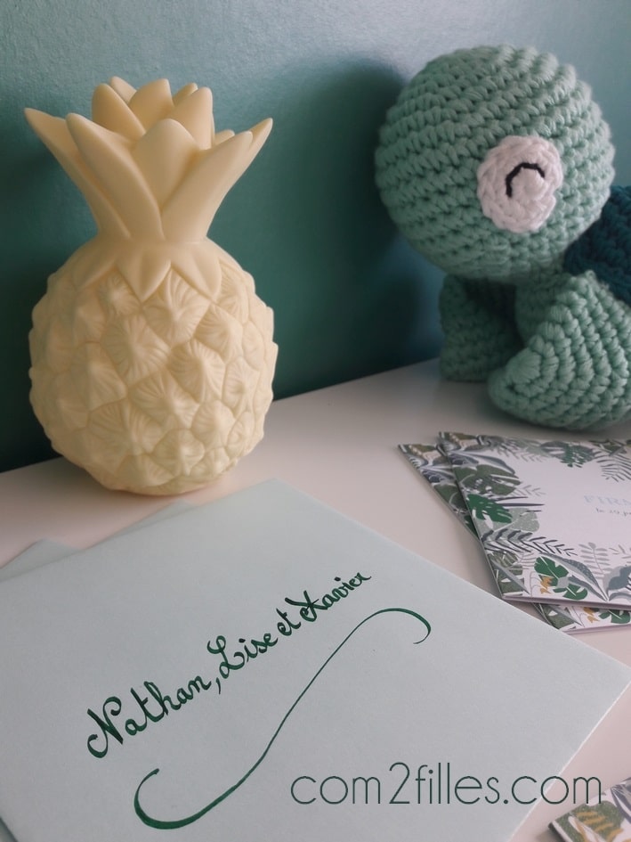 Faire-part naissance - atelier rosemood - enveloppe