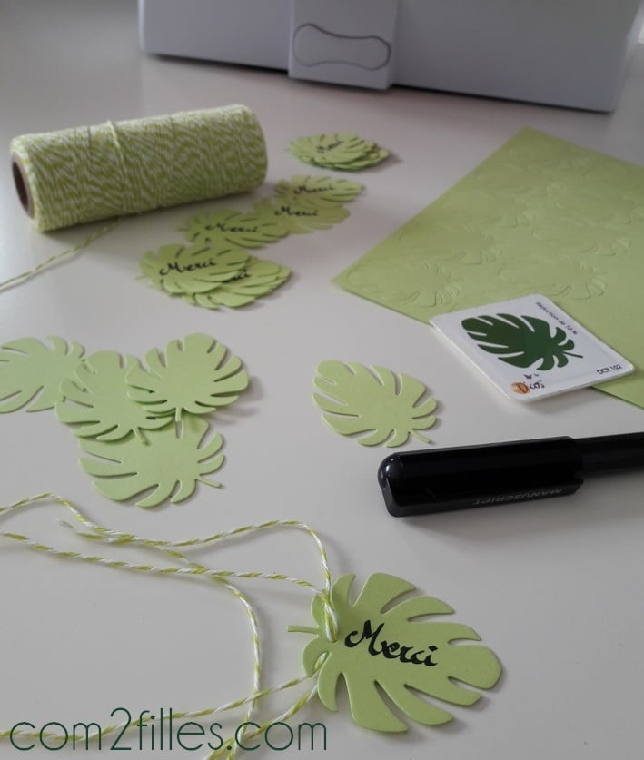 toga paris - cut it all - dies feuille monstera - bakers twine