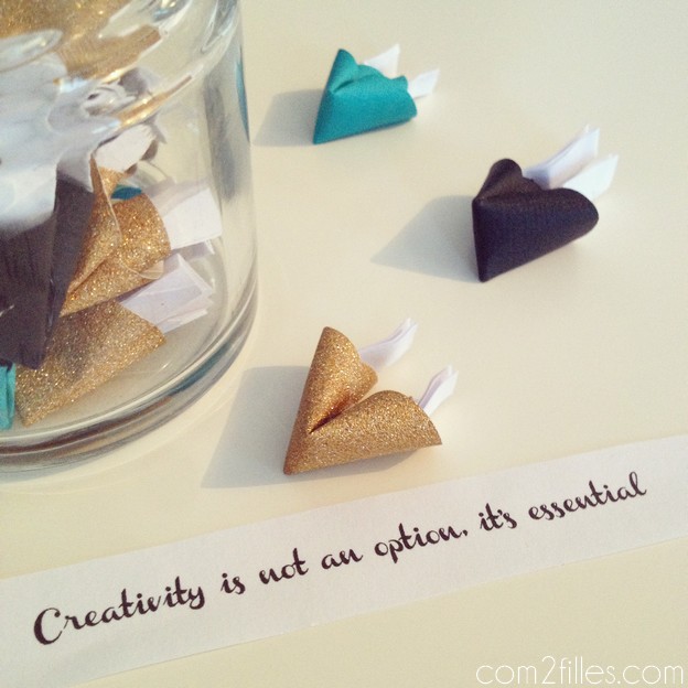 DIY papier - fortune cookies