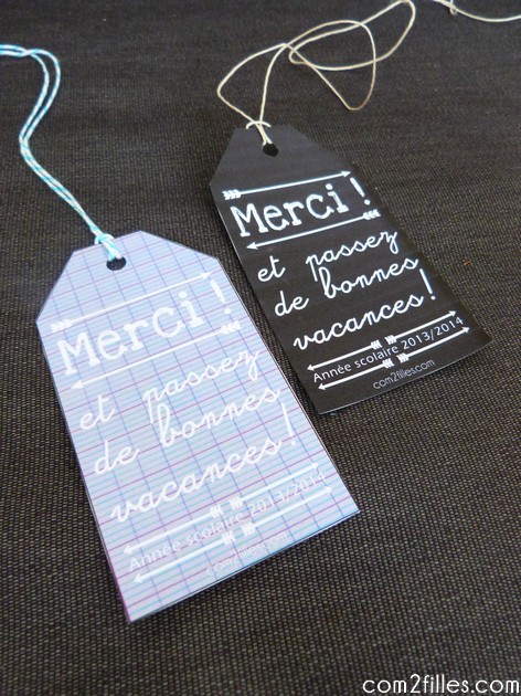 gift tag / etiquette cadeau des maitresses