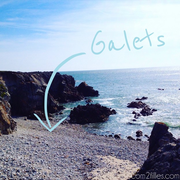 Plage Pouliguen - galets