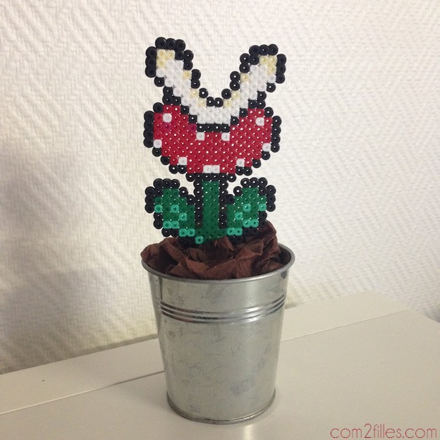 fleur de feu mario bros - perles hama