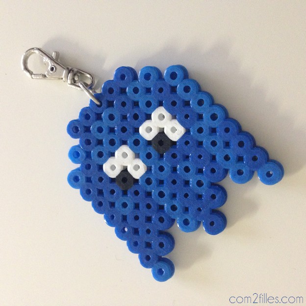 porte clefs pac man pac gommes - perles hama