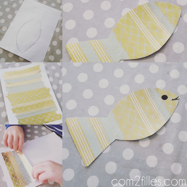 Tuto 1er avril - poissons - masking tape