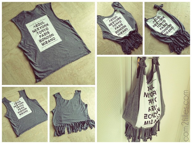 Sac sans couture DIY - transformer un tee-shirt