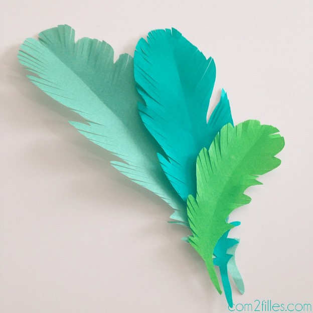 diy plumes papier