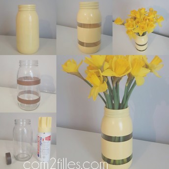 Tuto - Bocal en vase - peinture spray edding