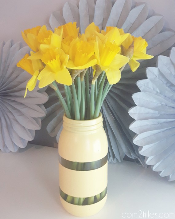 Upcycling - bocal en verre - vase