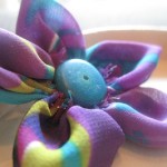 Broche diy - fleur en tissu