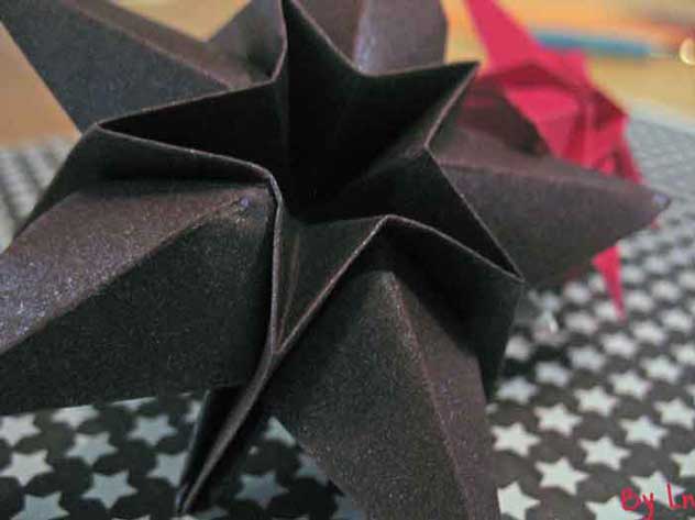 étoile papier origami