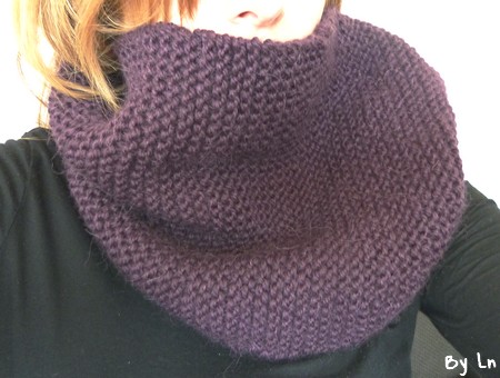 snood écharppe tube tricot