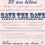 save the date anniversaire 30 ans