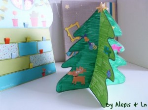 sapin papier activité manuelle enfant