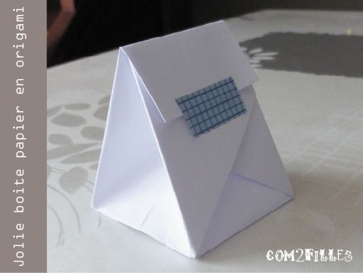 tutoriel boite papier origami