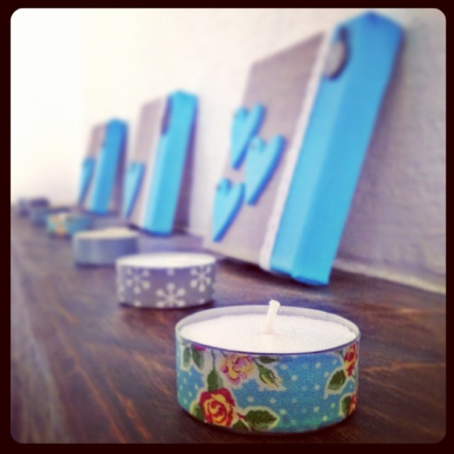 bougie chauffe plat masking tape