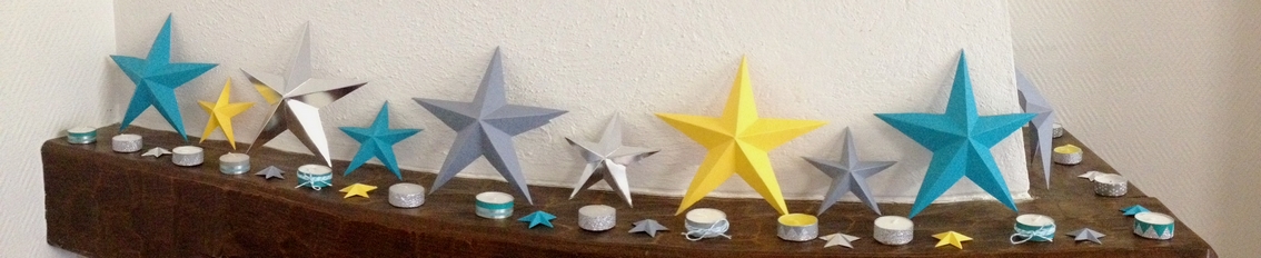 etoiles 3D origami DIY tuto