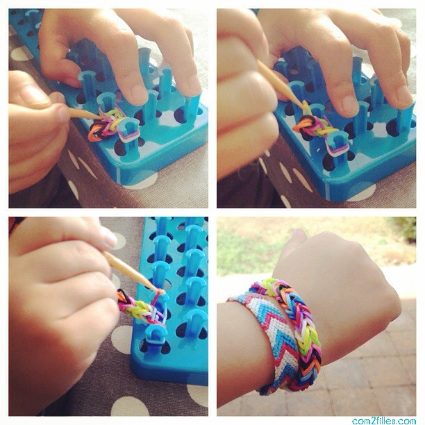 bracelet rainbowloom pour enfant