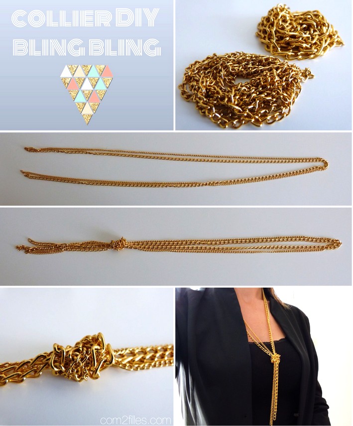 tuto collier bling bling diy