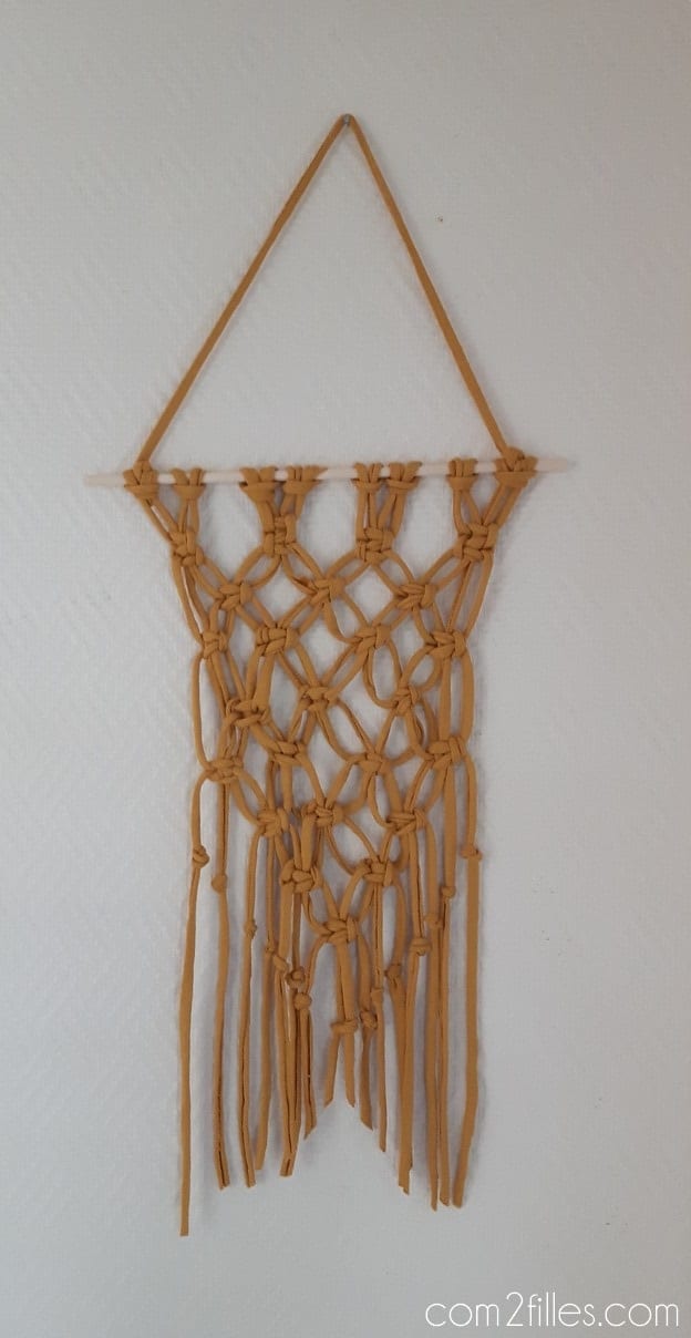 suspension murale macrame - tuto