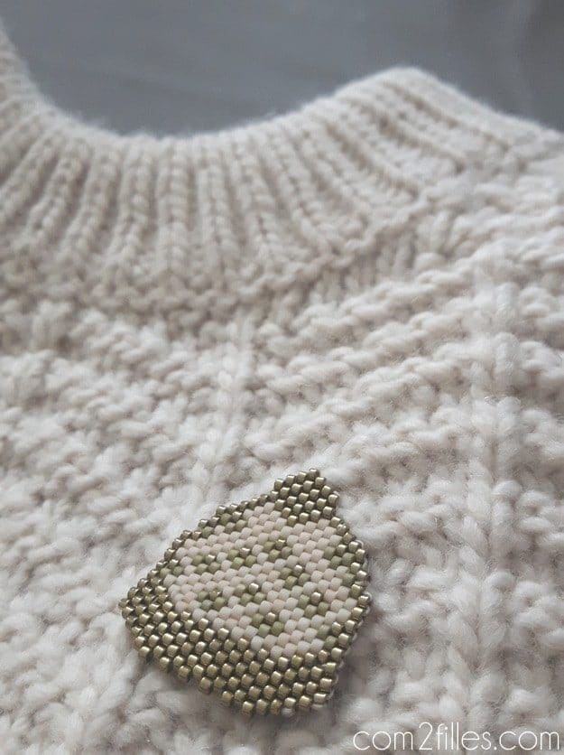 Brickstitch - bonnet perles miyuki