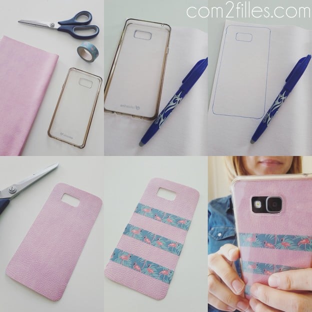 tuto - coque telephone - simili cuir - quo vadis