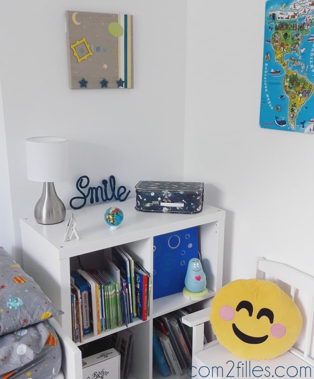 Deco chambre enfant - planete univers - tricotin - smile
