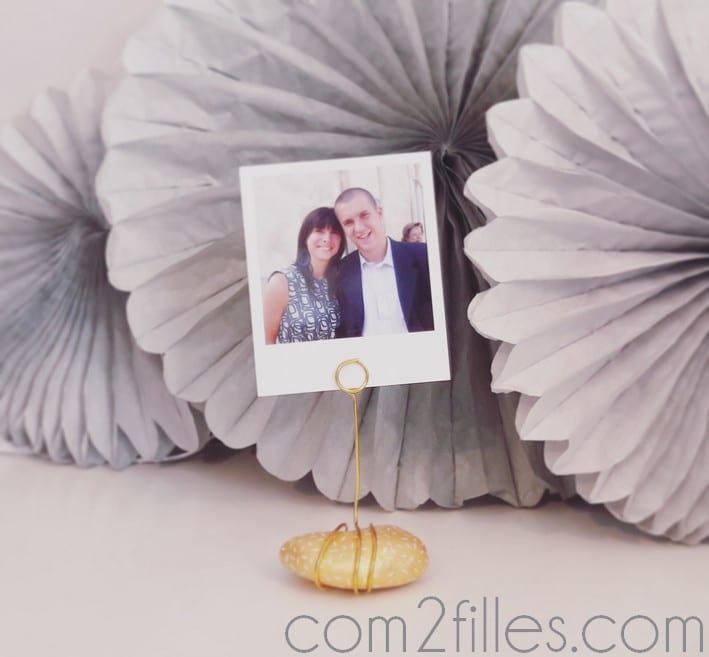 porte photo galet DIY