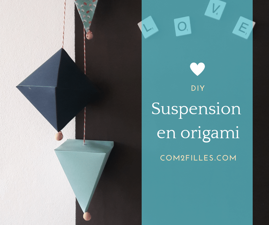 Suspension en origami - DIY