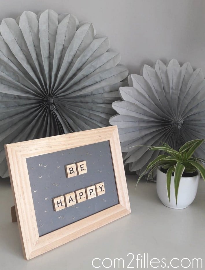 home deco - cadre scrabble