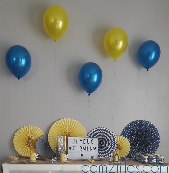 Deco anniversaire - bapteme marin