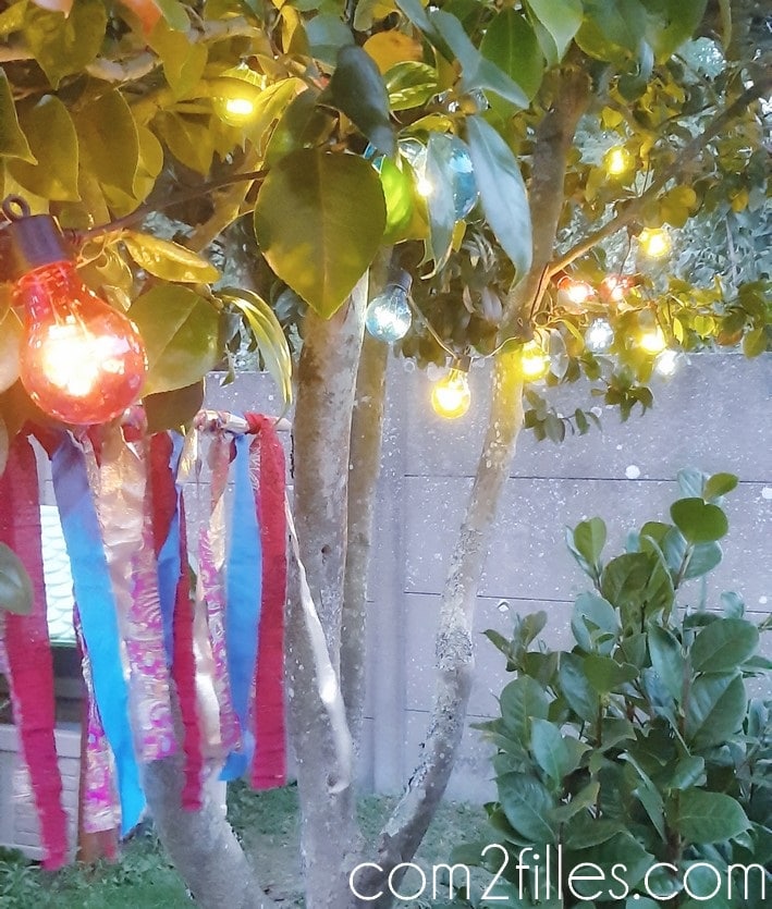 Guirlande lights for fun - déco jardin
