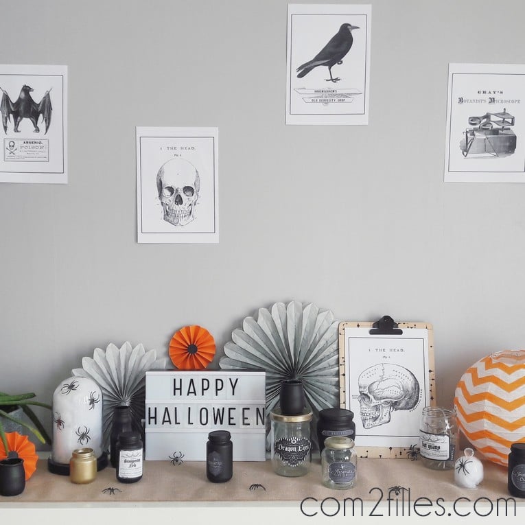 déco halloween - affiches vintage