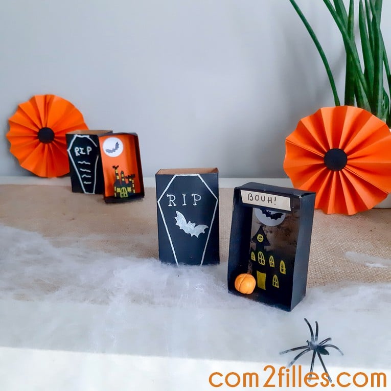 des boites d'allumettes halloween