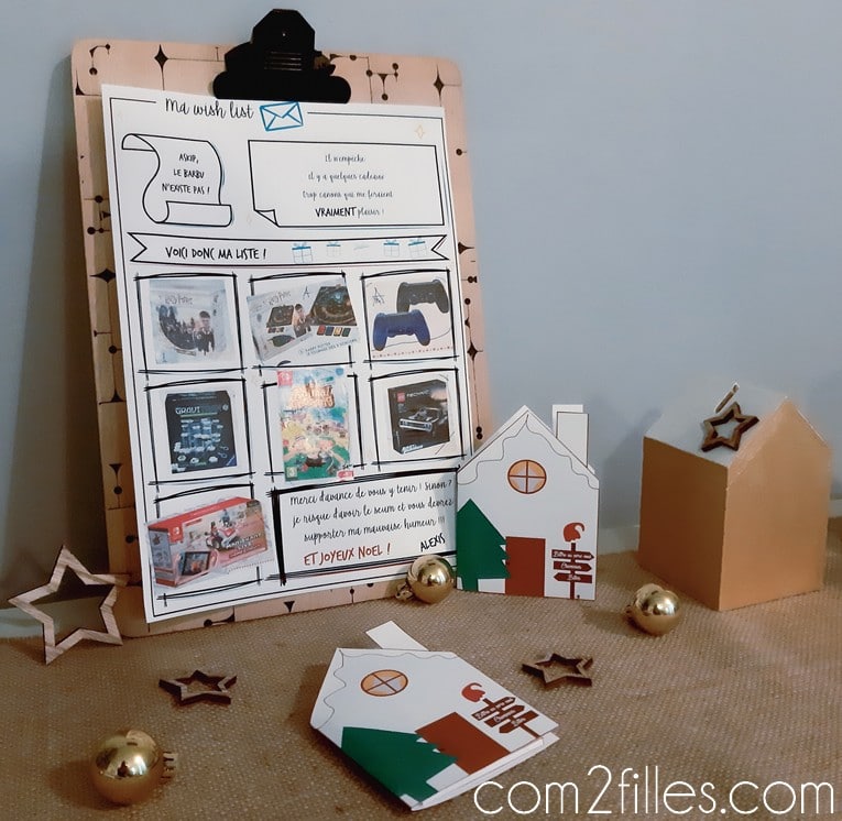 Lettre pere Noel - wish list