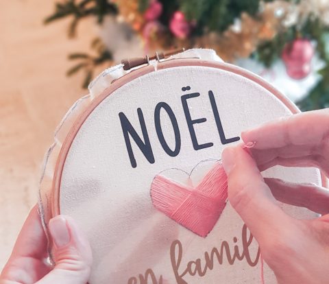 Tambour noel - famille - coeur