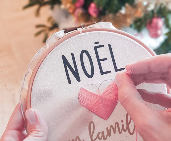 Tambour noel - famille - coeur